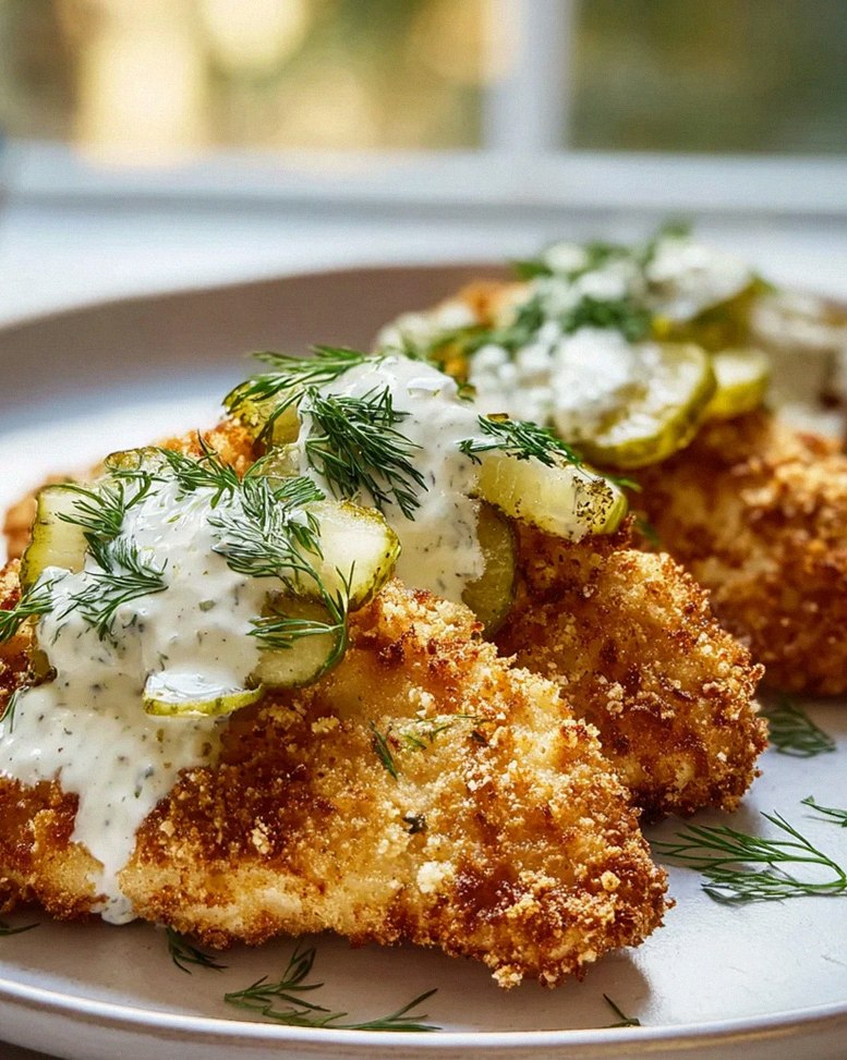 Dill Pickle Parmesan Hähnchen