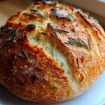 Duftendes Rosmarin-Knoblauch Artisan Brot einfach selber backen