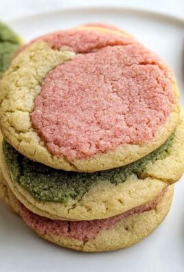 Erdbeer Matcha Neapolitaner Kekse in 30 Minuten