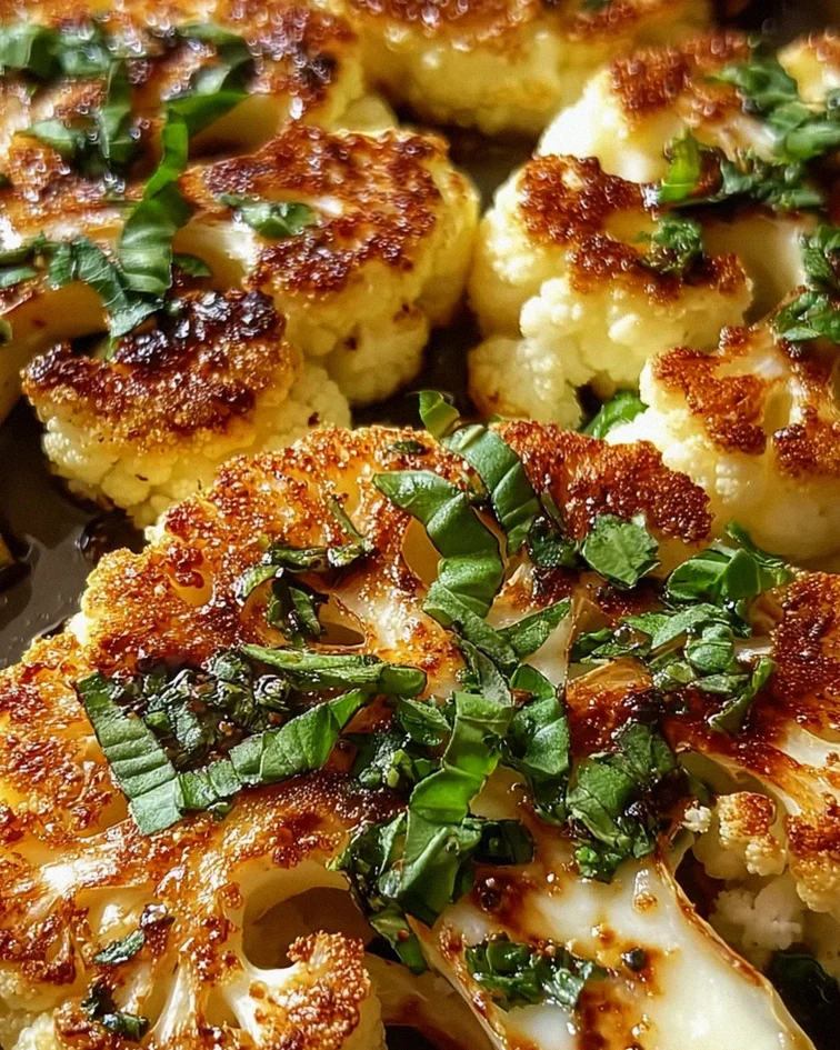 Gebackene Mozzarella-Blumenkohlsteaks