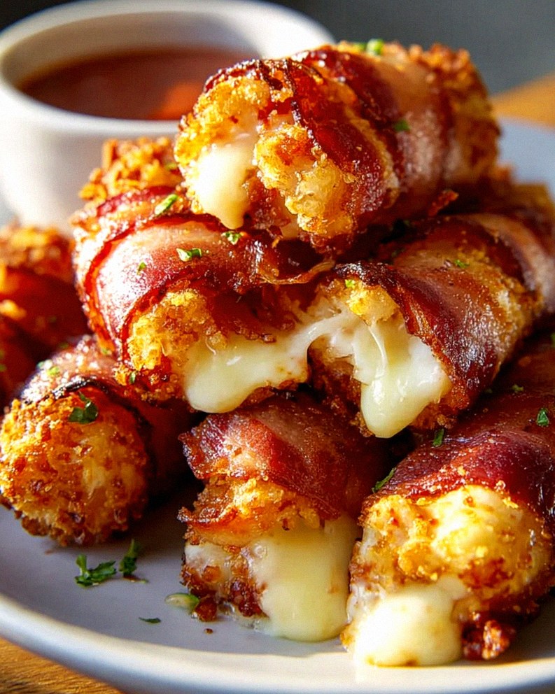 Knusprige Beef Putenspeck Mozzarella Sticks – Ein Genuss!
