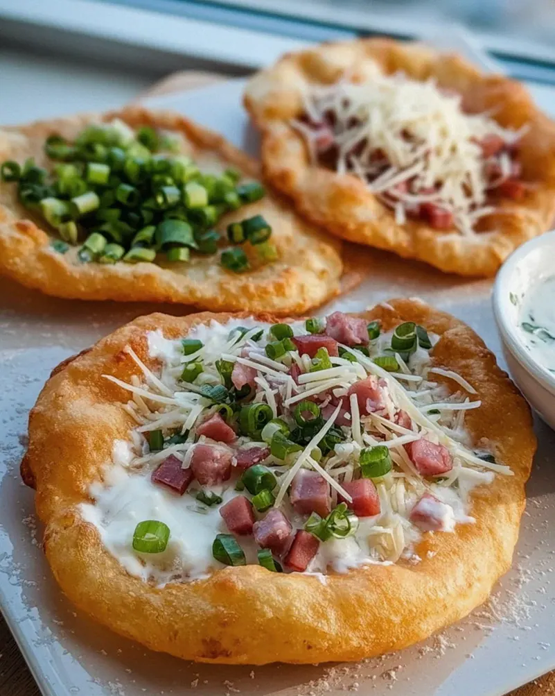 Knusprige Langos aus der Heißluftfritteuse