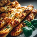 Knusprige Pizzastangen
