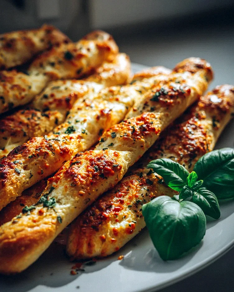 Knusprige Pizzastangen