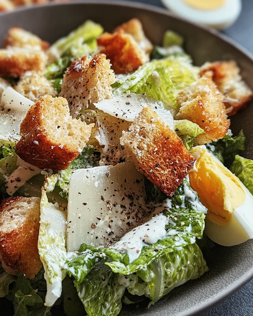 Knuspriger Caesar-Salat