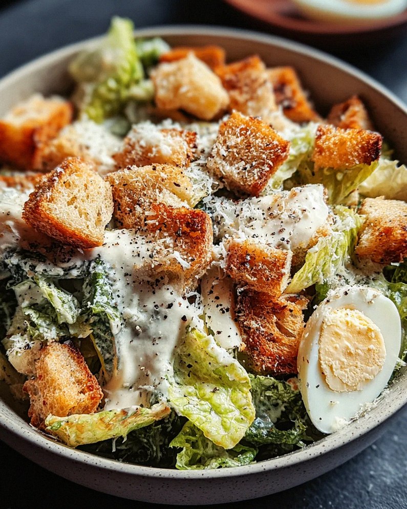 Knuspriger Caesar-Salat – Schritt 1
