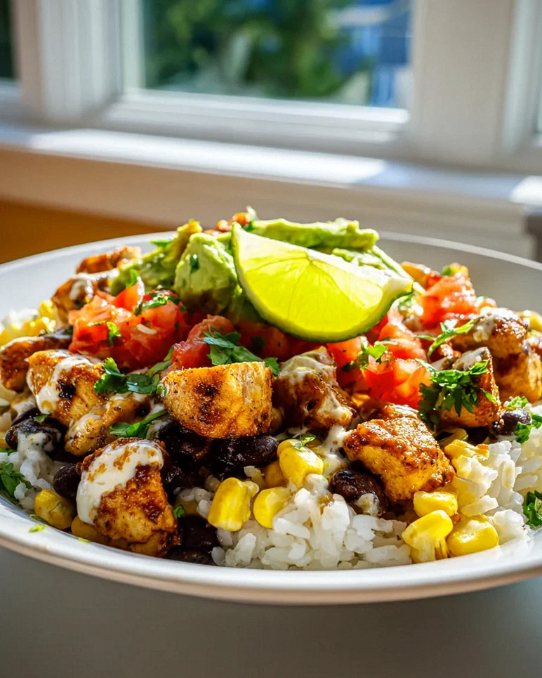 Mexican Corn Chicken Rice Bowl mit schwarzen Bohnen – Schritt 2