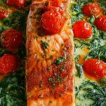 Ofenlachs mit Spinat - schnell & einfach