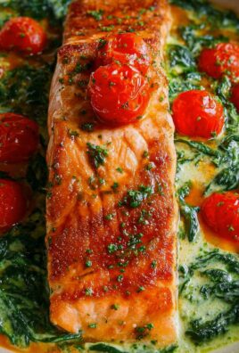 Ofenlachs mit Spinat - schnell & einfach