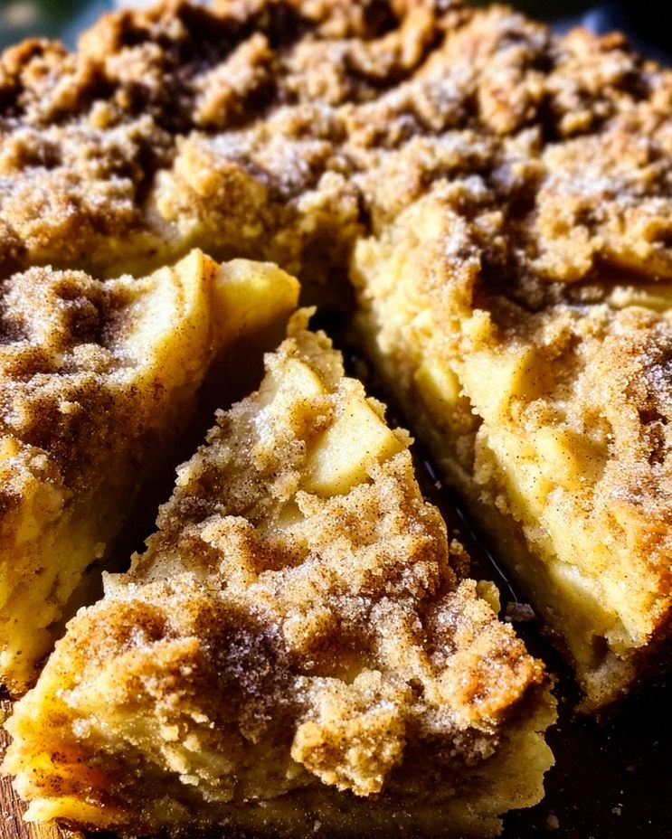 Omas blitzschneller Apfelkompott-Streuselkuchen