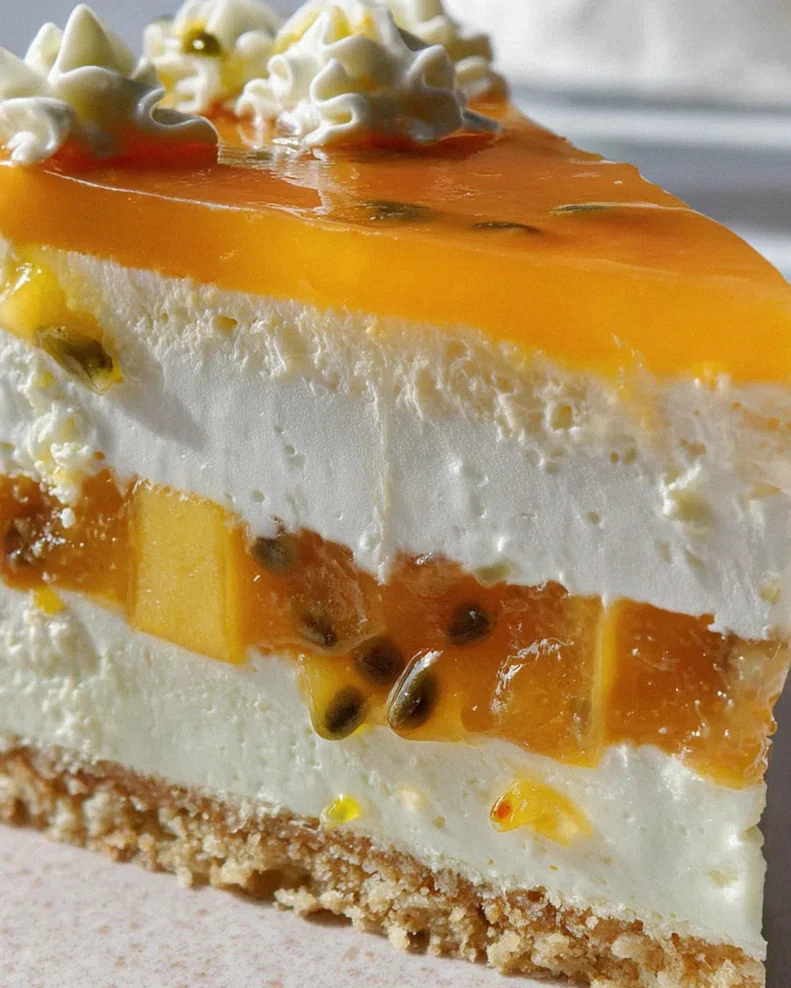 Pfirsich Maracuja Torte ohne Backen