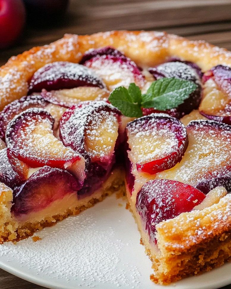 Pflaumenkuchen mit Schmand – Schritt 2