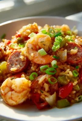 Pikantes Jambalaya mit Garnelen & herzhafter Rinderwurst